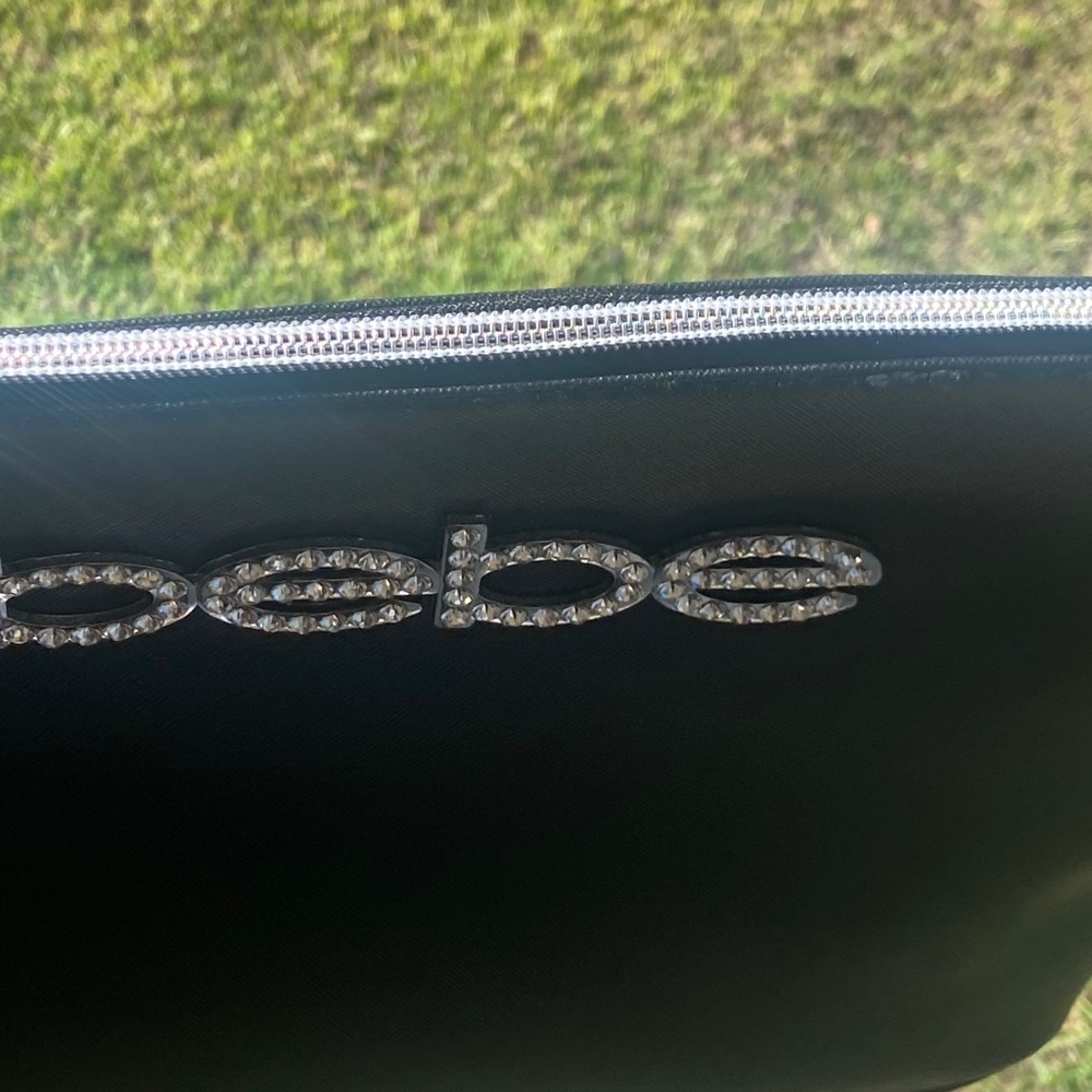 BEBE black and bling travel bag , NWT - Picture 6 of 14